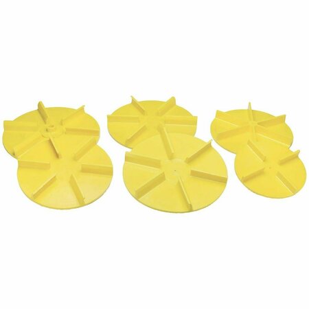 AFTERMARKET UNIVERSAL YELLOW POLY REPLACEMENT SPINNER 20 INCH DIAMETER STRAIGHT 1308905